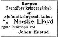 46. Annonse fra Johan Hustad i Nordtrønderen 10.6. 1914.jpg