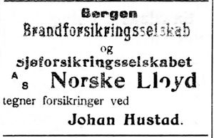 Annonse fra Johan Hustad i Nordtrønderen 10.6. 1914.jpg