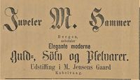 439. Annonse fra Juveler M. Hammer i Lofotens Tidende 26.03. 1892.jpg