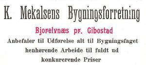 Annonse fra K. Mekalsens Bygningsforretning under Harstadutstillingen 1911.jpg