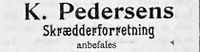 23. Annonse fra K. Pedersens skredderforretning i Namdalens Folkeblad 1901.jpg