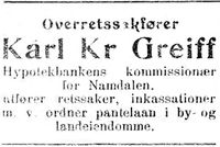 35. Annonse fra Karl Kr. Greiff i Nordtrønderen 10.6. 1914.jpg