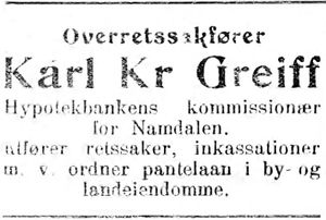 Annonse fra Karl Kr. Greiff i Nordtrønderen 10.6. 1914.jpg