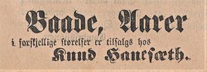 Annonse fra Knud Hanesæth i Lofot-Posten 27.07.1885.jpg