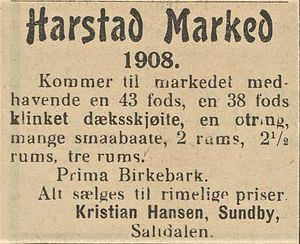 Annonse fra Kristian Hansen i Nordlys 25.03.1908.jpg