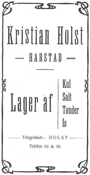 Annonse fra Kristian Holst under Harstadutstillingen 1911.jpg