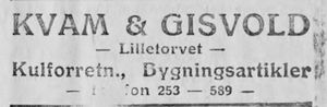 Annonse fra Kvam & Gisvold i Ny Tid 1914.jpg