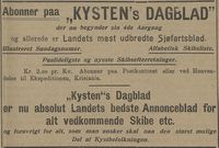 Egenreklame 23. desember 1903.