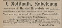499. Annonse fra L. Kolflaath i Harstad Tidende 13. 06. 1910.jpg