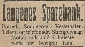 Annonse fra Langenes Sparebank i Lofotposten 29.01.1920.jpg