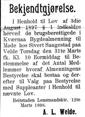 Annonse fra Lensmannen i Beitstad i Mjølner 15.3.1898.jpg