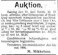 323. Annonse fra Lensmannen i Trondenes i Haalogaland 12.5.-06.jpg