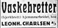 190. Annonse fra Leonh. Charlsen A. S. i Harstad Tidende 22. november 1939.jpg