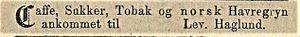 Annonse fra Lev. Haglund i Finnmarksposten 06.01. 1883.jpg