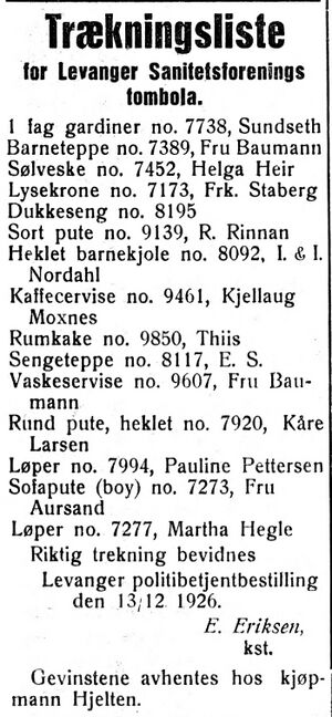 Annonse fra Levanger sanitetsforening i Trønderbladet 15. des -26.jpg