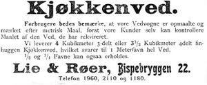 Annonse fra Lie & Røer i Den 17de Mai 7.11. 1898.jpg