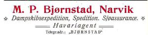 Annonse fra M.P. Bjørnstad under Harstadutstillingen 1911.jpg