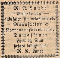 468. Annonse fra M.R. Lunde i Lofot-Posten 15.08.1885.jpg