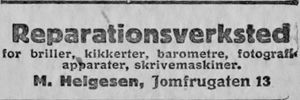 Annonse fra M. Helgesen i Ny Tid 1914.jpg