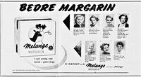Annonse fra Margarincentralen i Moss Avis 13.10. 1955.
