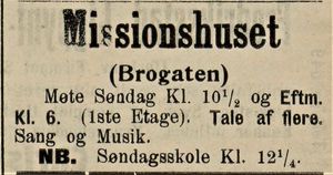 Annonse fra Missionshuset i Brogaten i Fredriksstad Tilskuer 24.09. 1910.jpg