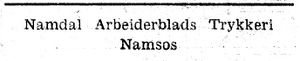 Annonse fra Namdal Arbeiderblads Trykkeri i Namdal Arbeiderblad 28.10.1950.jpg