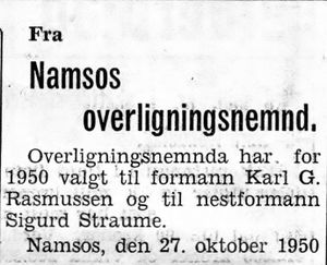 Annonse fra Namsos overligningsnemnd i Namdal Arbeiderblad 28.10.1950.jpg