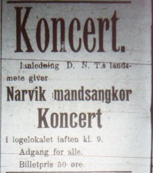 Annonse fra Narvik mandsangkor i Ofotens Tidende 5. juli 1912.JPG