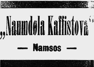 Annonse fra Naumdøla Kaffistova i Ungskogen 16.9. 1915.jpg