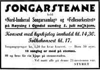 295. Annonse fra Nord-Innherad Songarsamlag i Nord-Trøndelag og Inntrøndelagen 4.7. 1942.jpg