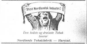 Annonse fra Nordlands Tobakfabrik i Haalogaland 11.4.-06.jpg