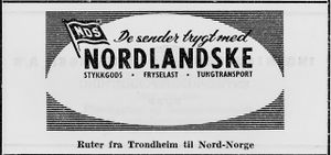 Annonse fra Nordlandske Dampskipsselskap i Norsk Militært Tidsskrift nr. 11 1960.jpg