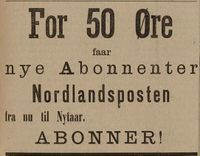 Egenreklame 20. oktober 1894.
