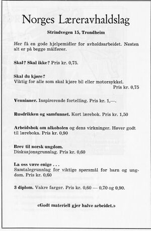 Annonse fra Norsk Læreravhaldslag i Landsmøter DNT 1963 DNTU Sandefjord.jpg