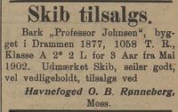177. Annonse fra O.B. Rønneberg i Kysten 18.01.1905.jpg