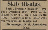 177. Annonse fra O.B. Rønneberg i Kysten 18.01.1905.jpg