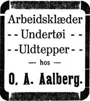 320. Annonse fra O. A. Aalberg i Indtrøndelagen 17.1. 1913.jpg