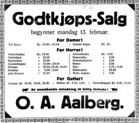 495. Annonse fra O. A. Aalberg i Nord-Trøndelag og Nordenfjeldsk Tidende 09.02.33.jpg