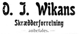 Annonse fra O. J. Wikan i Indtrøndelagen 20.6.1906.jpg