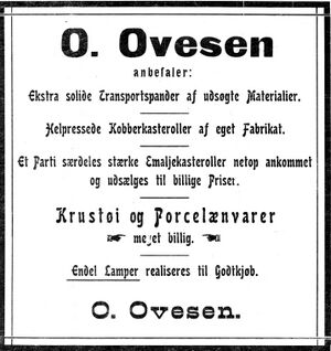 Annonse fra O. Ovesen i Indtrøndealgen 20.6.1906.jpg