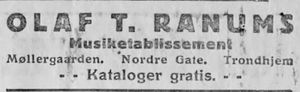 Annonse fra Olaf T. Ranum i Ny Tid 1914.jpg