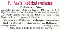 221. Annonse fra P. Aas`s Redskabsverksted under Harstadutstillingen 1911.jpg