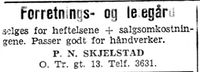 111. Annonse fra P. N. Skjelstad i Adresseavisen 8.10. 1942.jpg