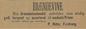 Annonse fra P. Nitter i Lofotens Tidende 12.03. 1892.jpg