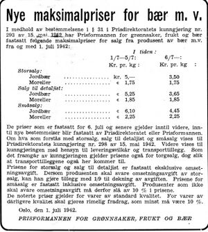 Annonse fra Prisdirektoratet i Nord-Trøndelag og Inntrøndelagen 4.7. 1942.jpg