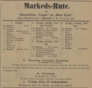 Annonse fra R. Kaarbøs dampskibsexpedition i Tromsø Amtstidende 24.05. 1895.jpg