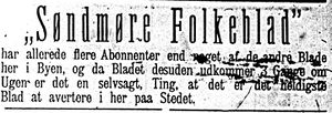 Annonse fra Søndmøre Folkeblad i Søndmøre Folkeblad 4.1.1892.jpg