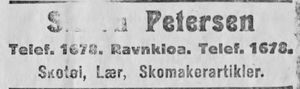 Annonse fra S. Petersen i Ny Tid 1914.jpg