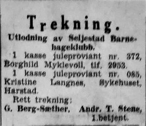 Annonse fra Seljestad barnehageklubb i Harstad Tidende desember 1959.jpg