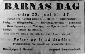 Annonse fra Seljestad barnehageklubb i Harstad Tidende juni 1955.jpg